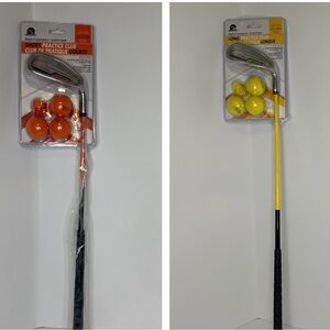 TWO NEW-Youth-Junior Long & Short Practice Golf Clubs-Right Hand-34-38/42-46”